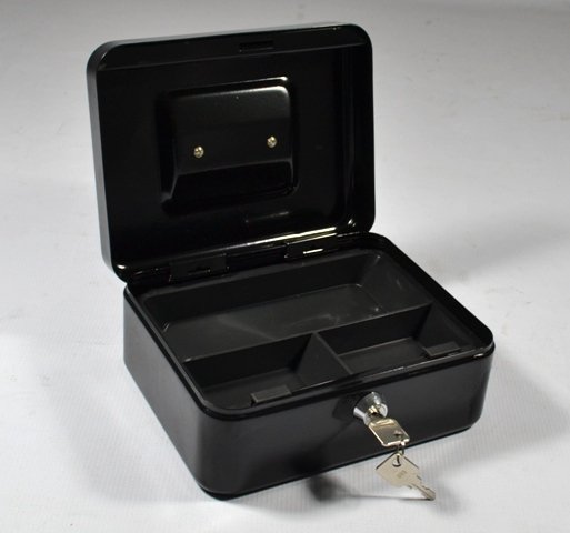 Cash Box 8'' Black (196x155x87mm) Q Connect